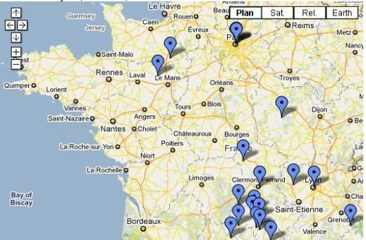Zevillage cartographie télécentres et centres de coworking