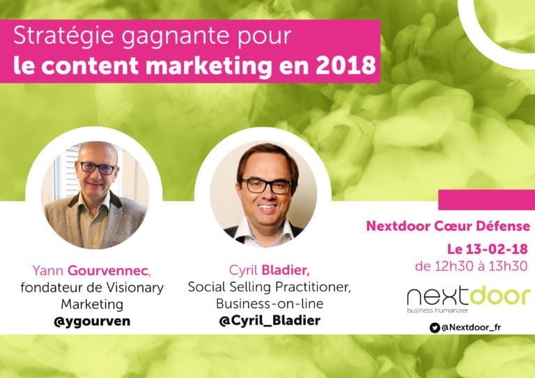 Le content Marketing en 2018, une double conférence avec une double affiche