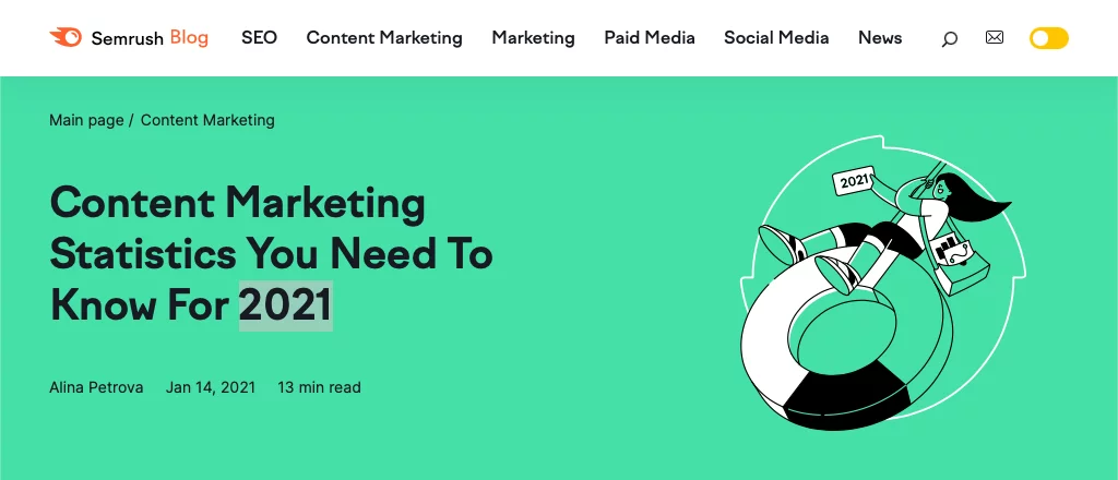Content marketing 2021 statistics: what weight and what importance in business?