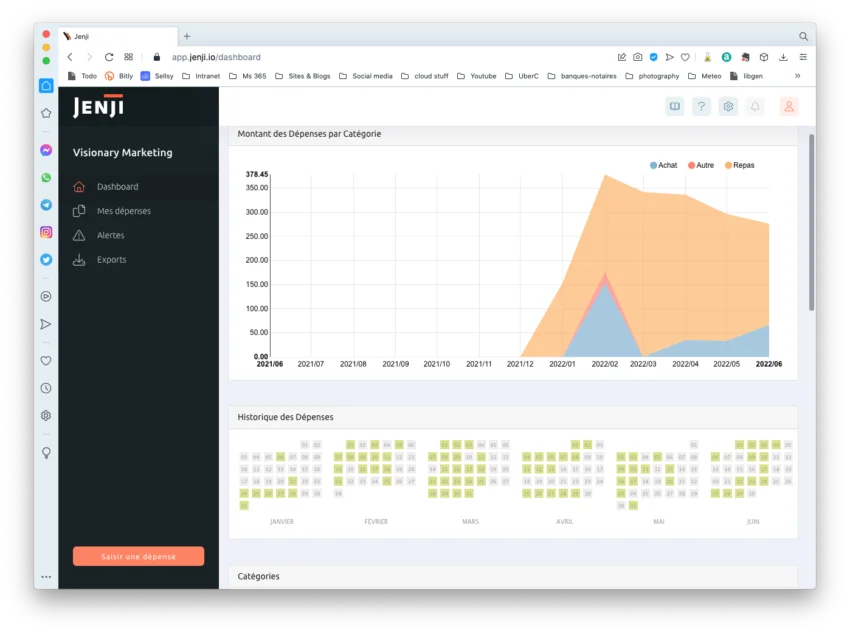 Jenji notes de frais