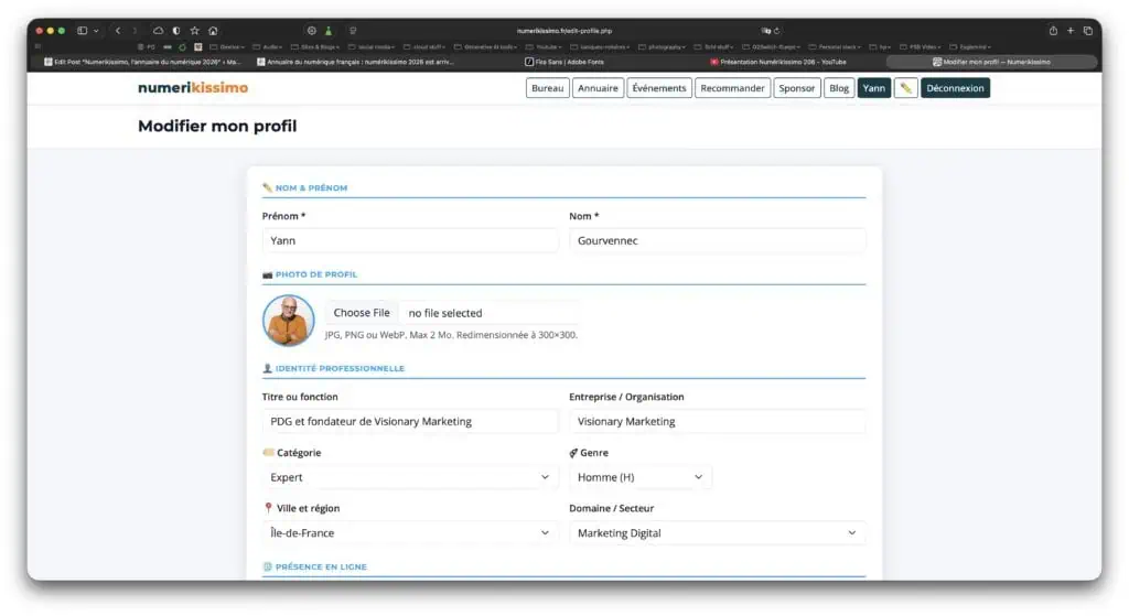 Annuaire du numérique